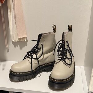 Dr. Martens Women's Off-White Combat Boots